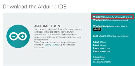arduino ide windows 10 32 bits download
